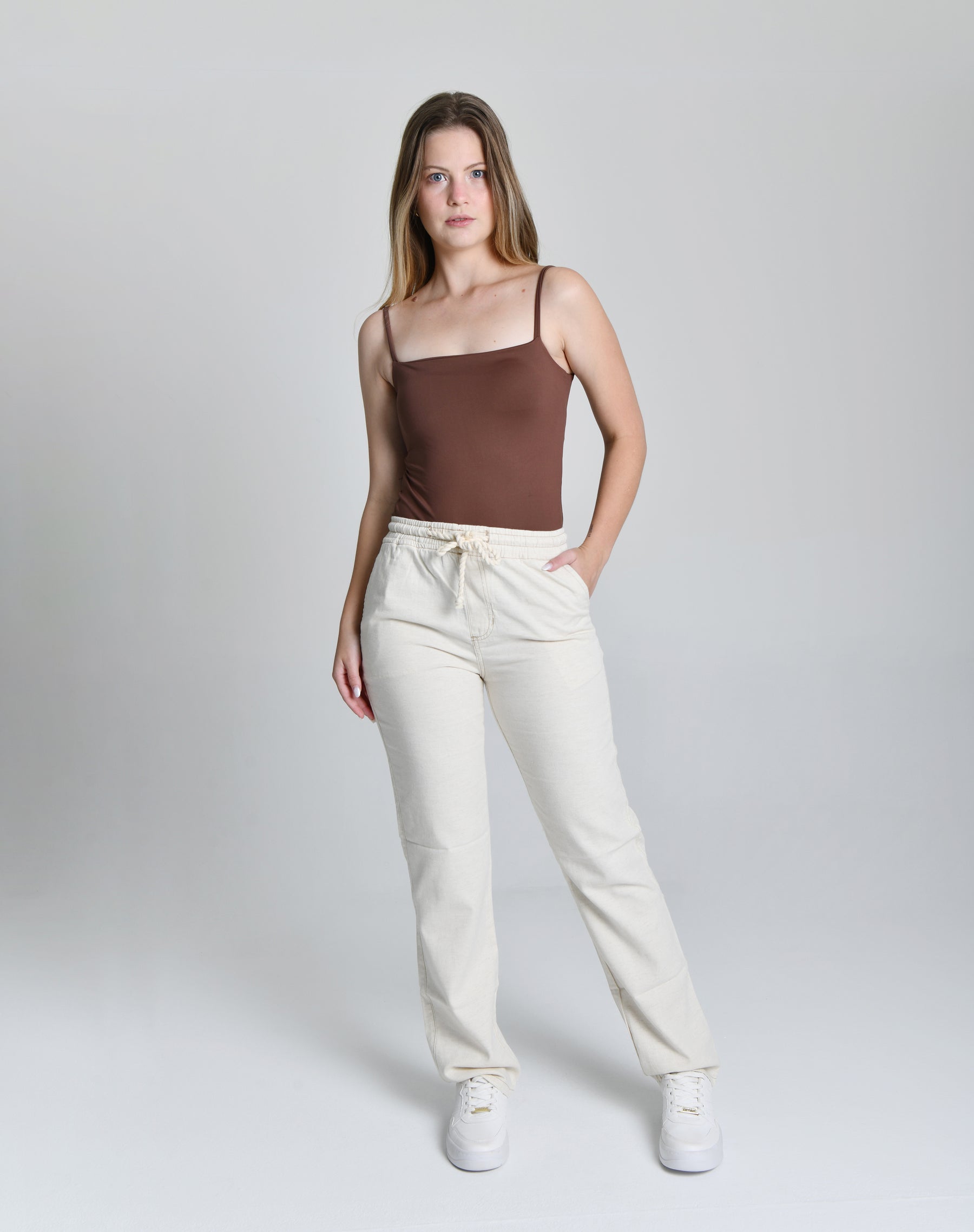 Calça Reta de Linho