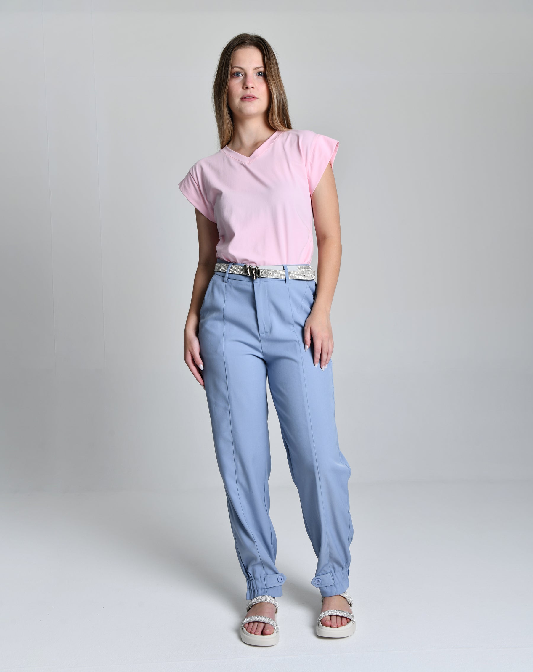 Calça Lycra com Cinto