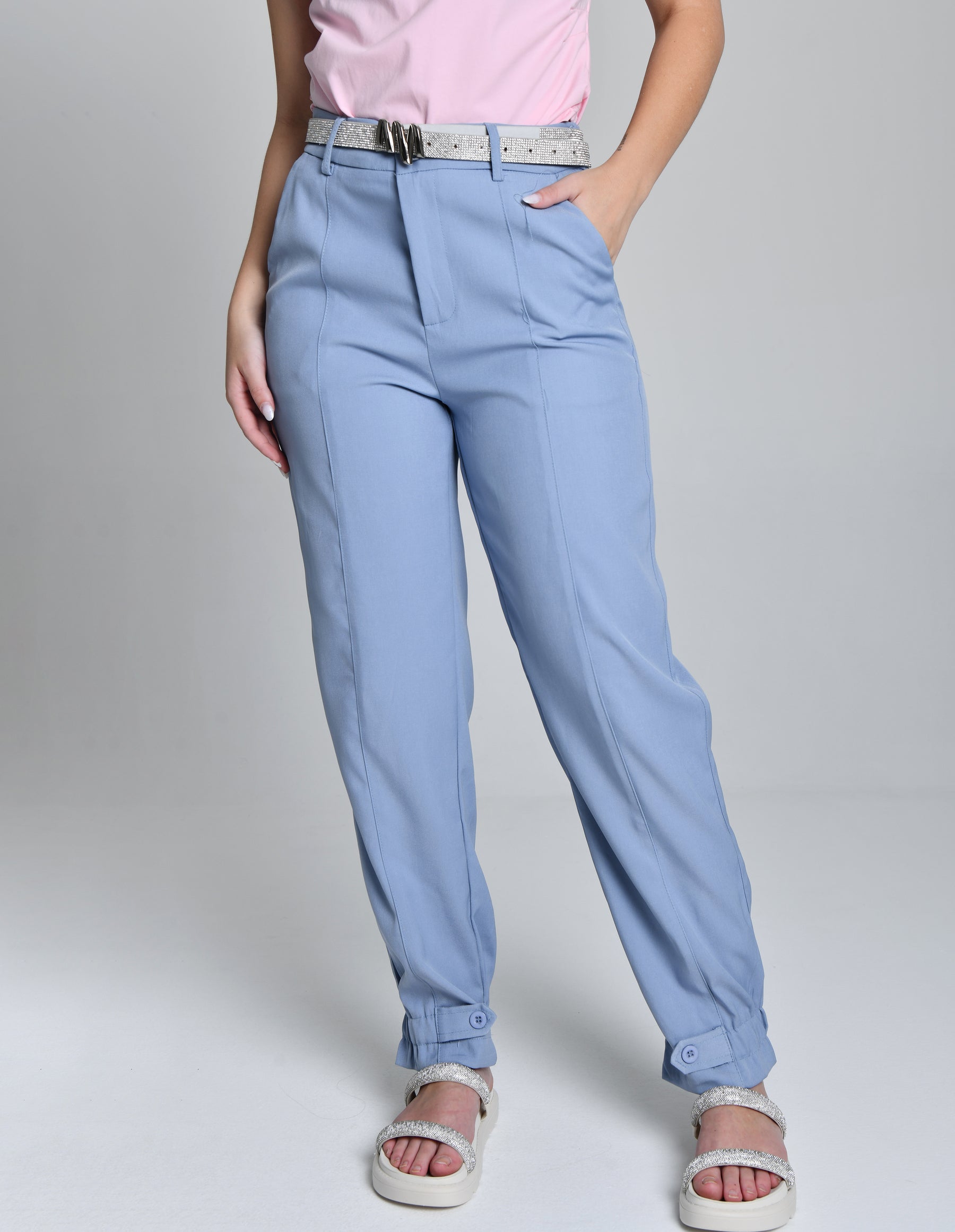 Calça Lycra com Cinto