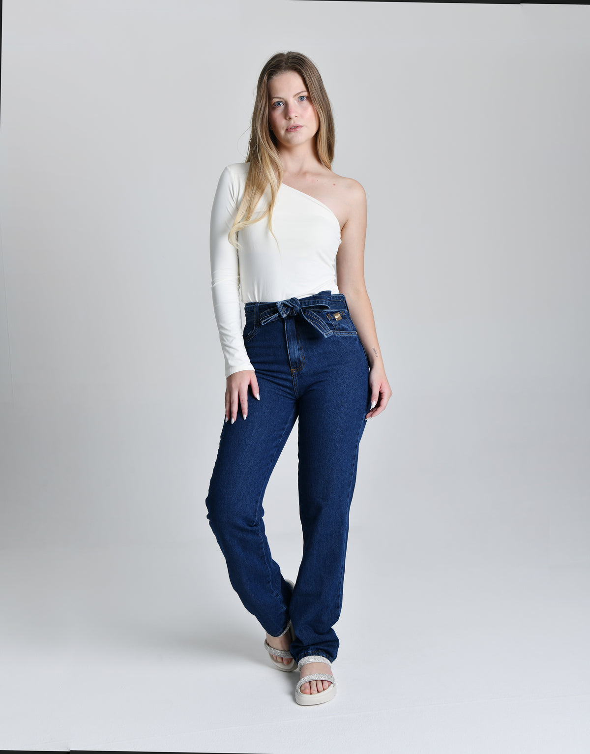 Calça Reta Dark Blue