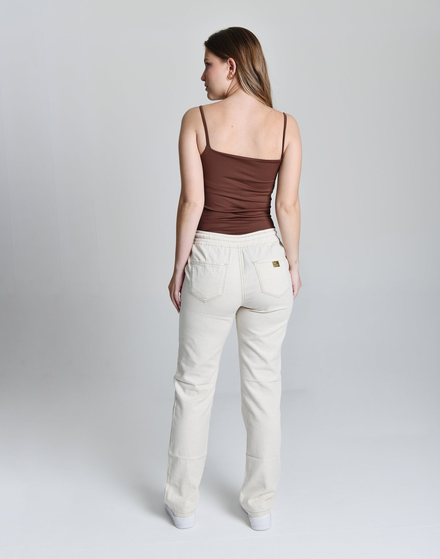 Calça Reta de Linho