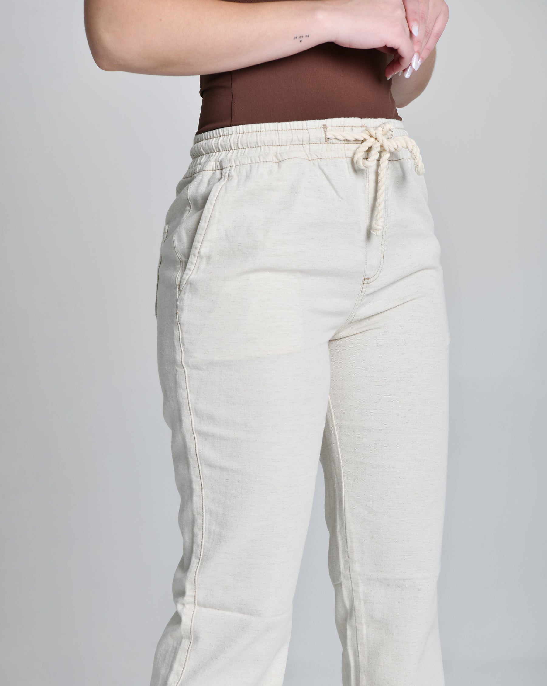 Calça Reta de Linho