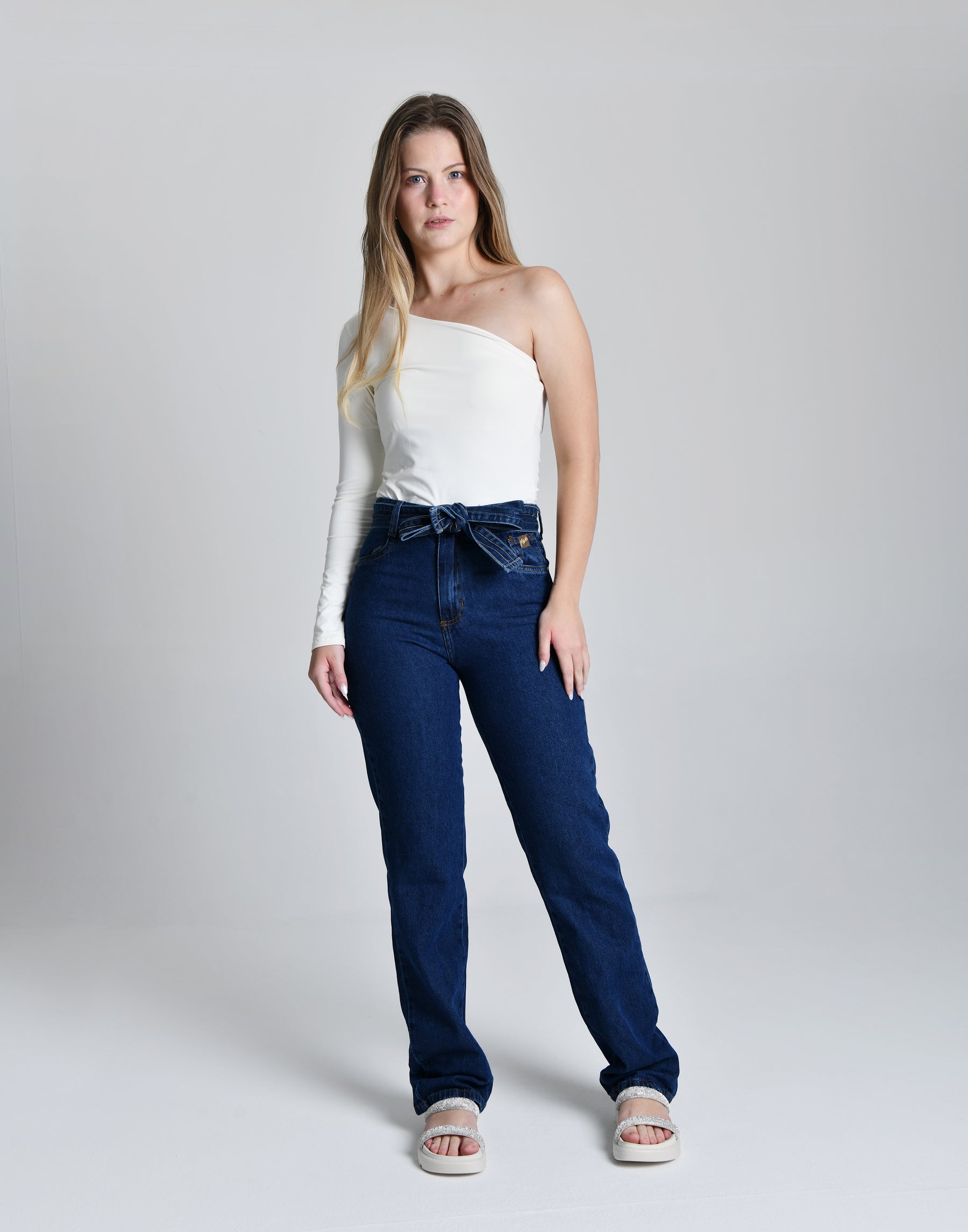 Calça Reta Dark Blue