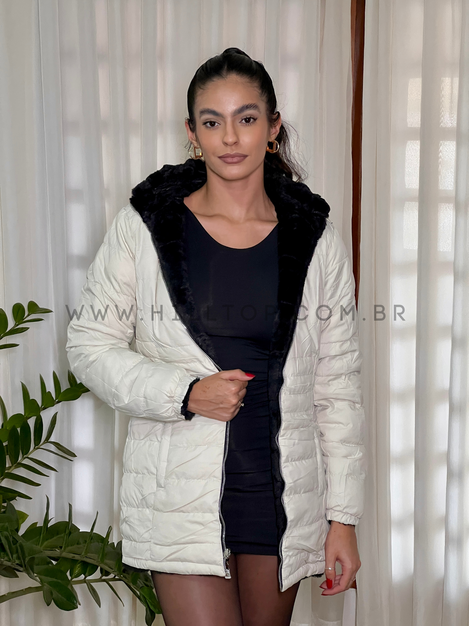 Jaqueta Feminina Parka Dupla Face 6001460