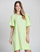 Vestido Alfaiataria Manga Tulipa 6001023