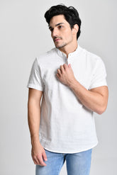 Camisa Gola Padre Manga Curta Branca cod 000537
