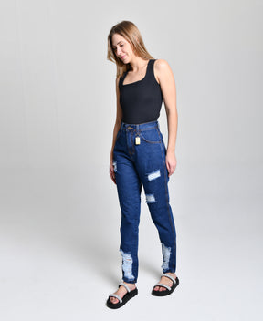 Calça Fem Linha Mom Jeans cod 000340