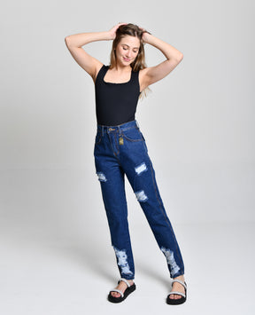 Calça Fem Linha Mom Jeans cod 000340
