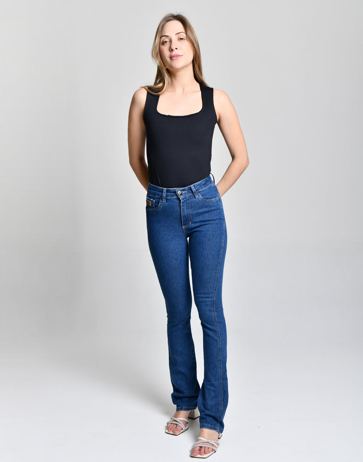 Calça Jeans Country Cinza Escuro cod 000071