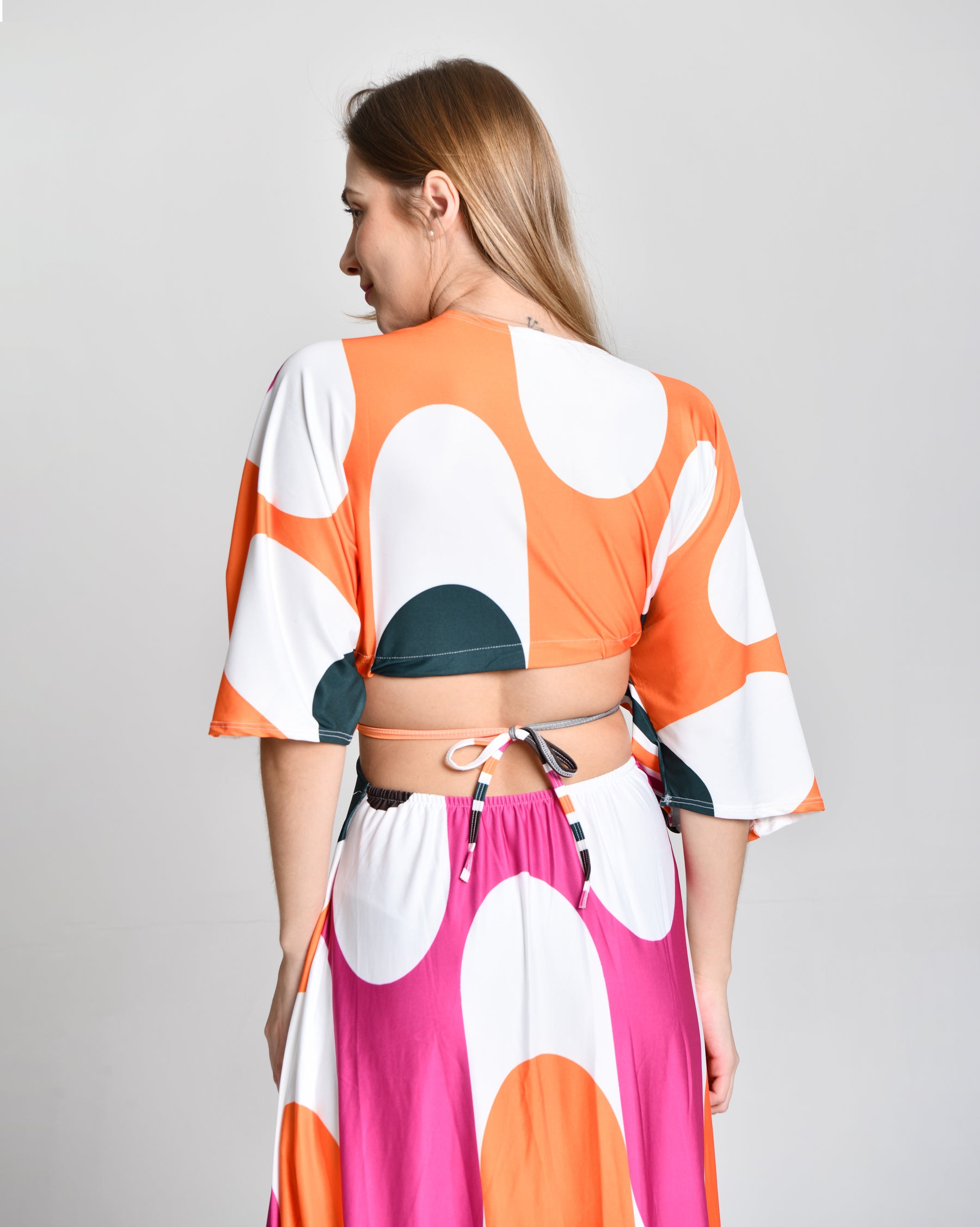 Vestido Multicolor Alto Padrão Gring  cod 000577