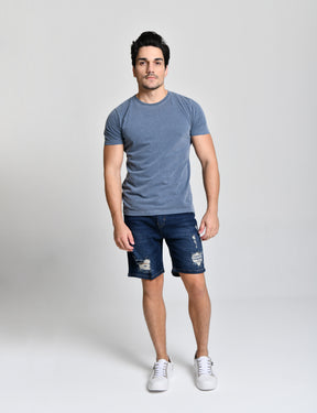 Bermuda Style Jeans Rasgada cod 000316