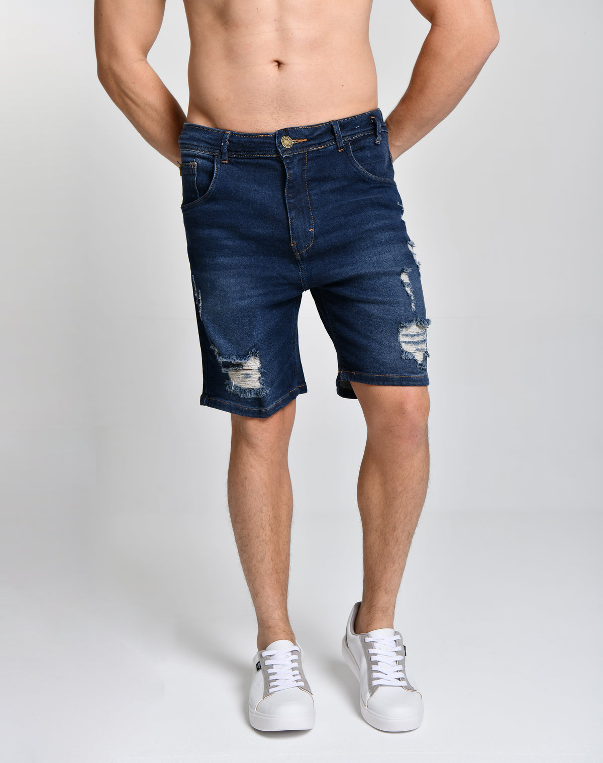 Bermuda Style Jeans Rasgada cod 000316