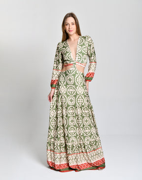 Vestido Multicolor Amazonas Alto Padrão cod 000257