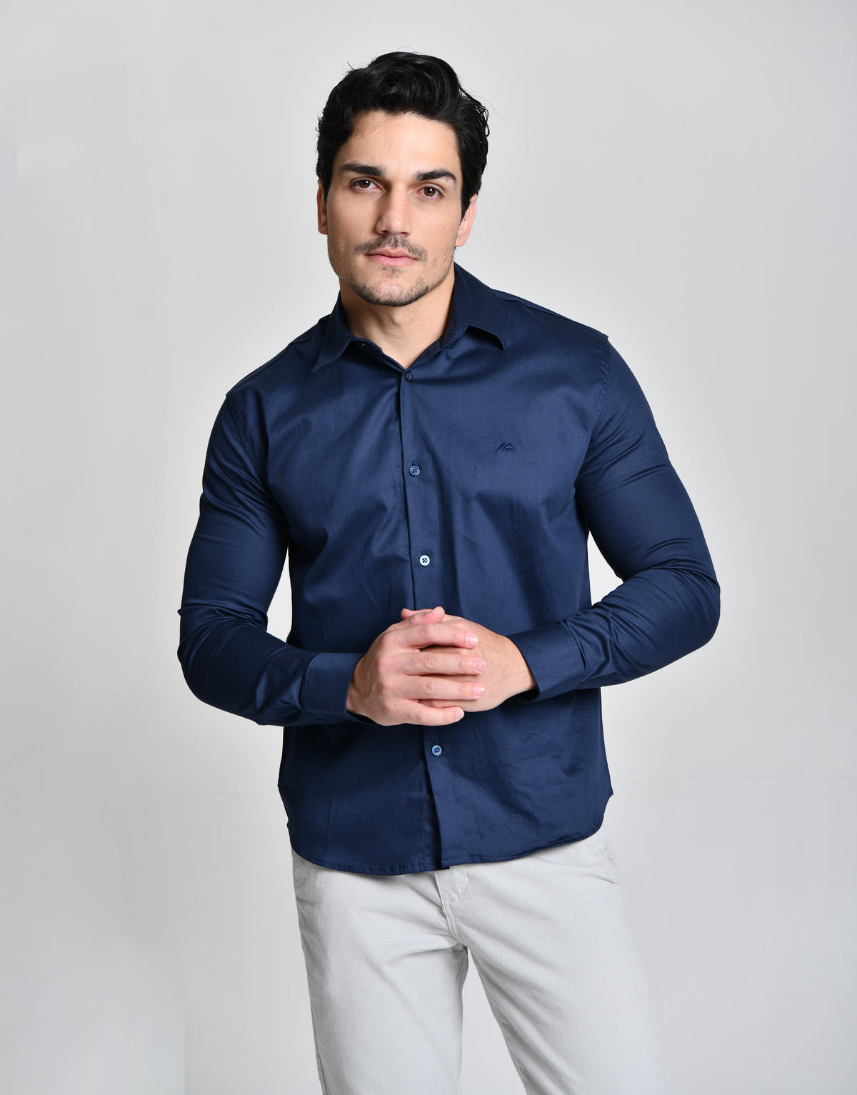 Camisa Social Azul Escuro cod 000596