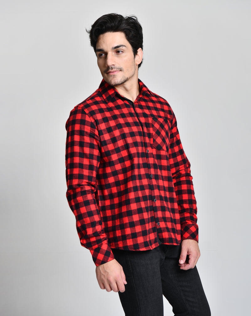 Camisa Xadrez Manga Longa Masc cod 000544