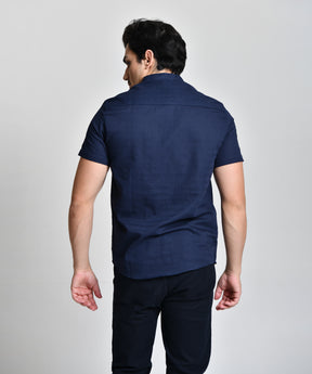 Camisa Gola Padre azul escura cod 000534