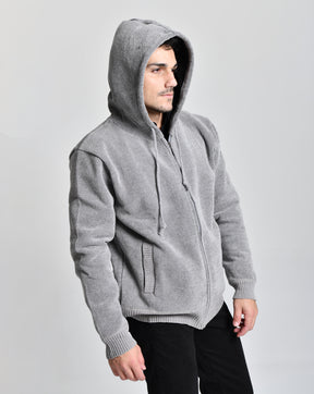 Jaqueta Estilo Lã Cinza Men Luxo cod 000451