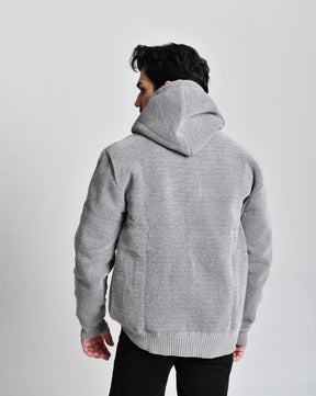 Jaqueta Estilo Lã Cinza Men Luxo cod 000451