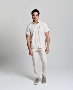 Camisa Social Linho Alto Padrão cod 000542