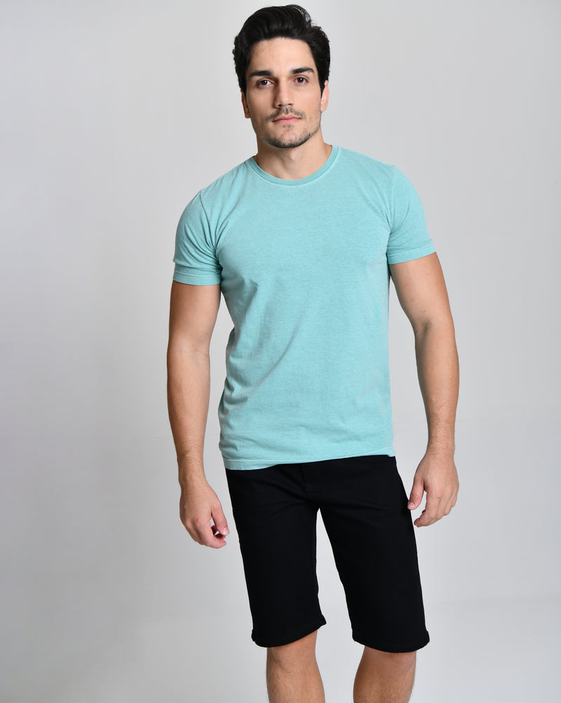 Camisa Básica Hill Azul Claro 100% Algodão cod 000523