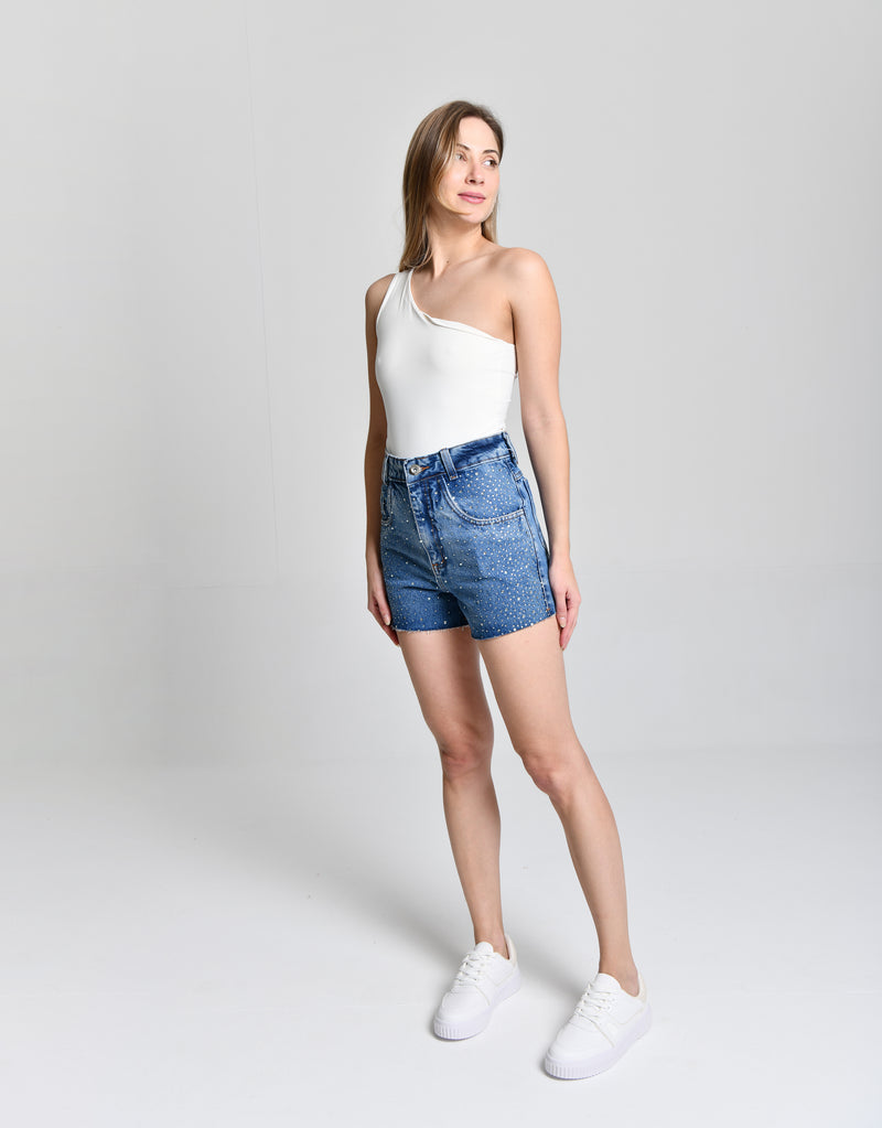 Short Jeans Com Strass cod 6000640