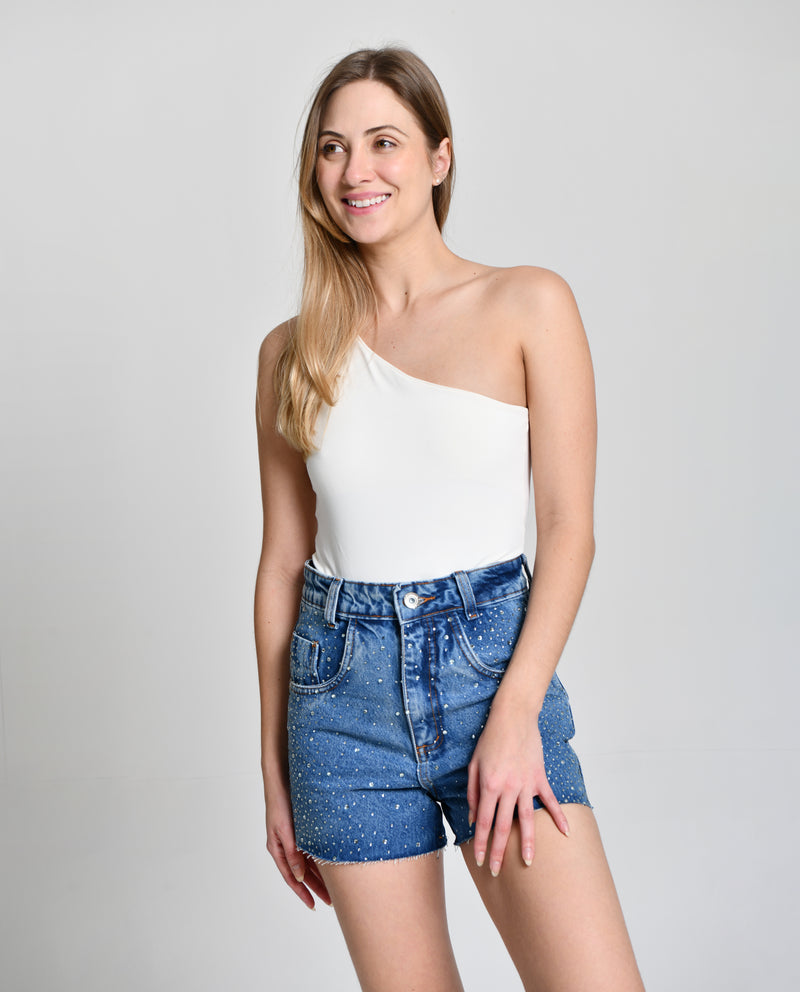 Short Jeans Com Strass cod 6000640