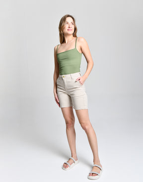 Bermuda Feminina Burguesa Nude cod 000122