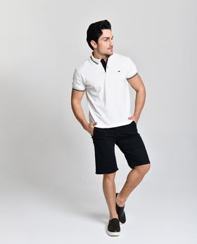 Camisa Polo branca Ultra Luxo HiLL cod 000585