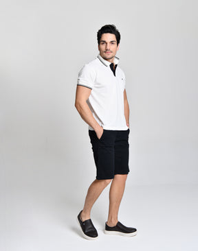 Camisa Polo branca Ultra Luxo HiLL cod 000585