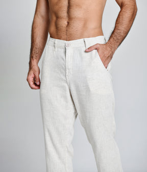 Calça Linho Areia Alto Padrão cod 000109