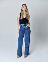 Calça Wide Leg Jeans Médio