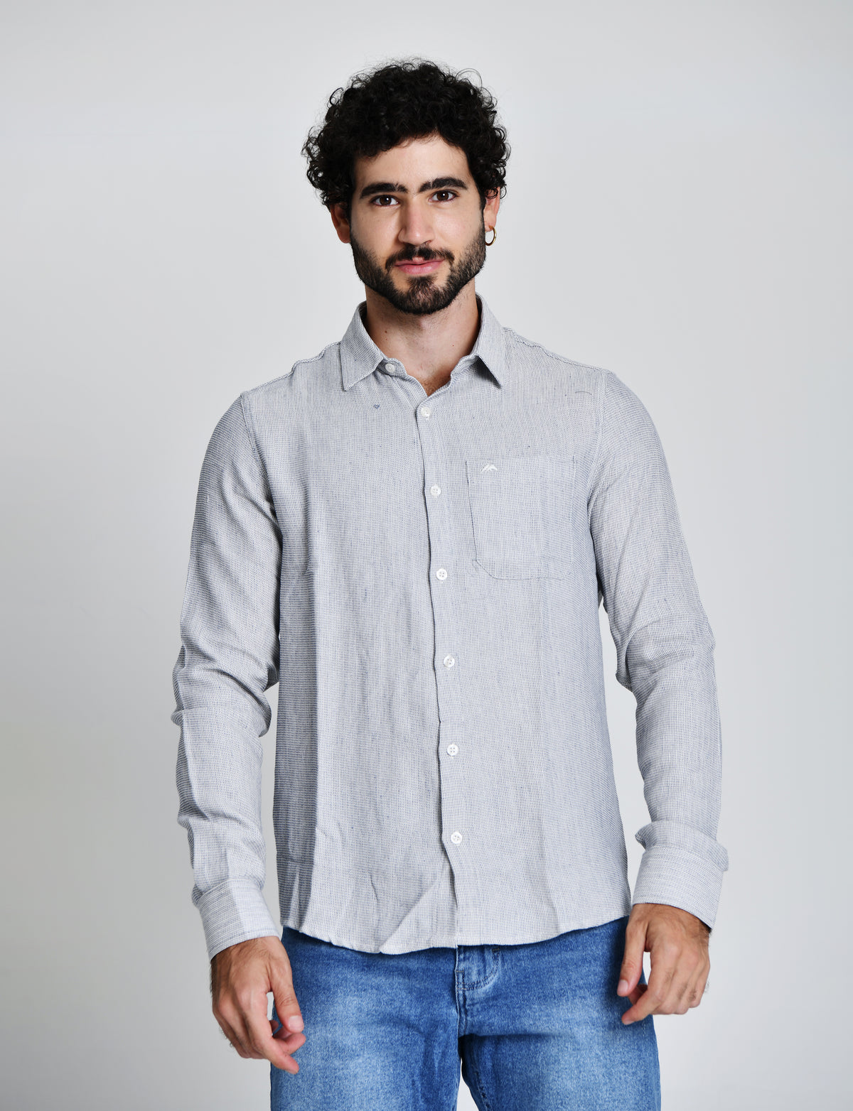 Camisa Social Tradicional 100% Algodão