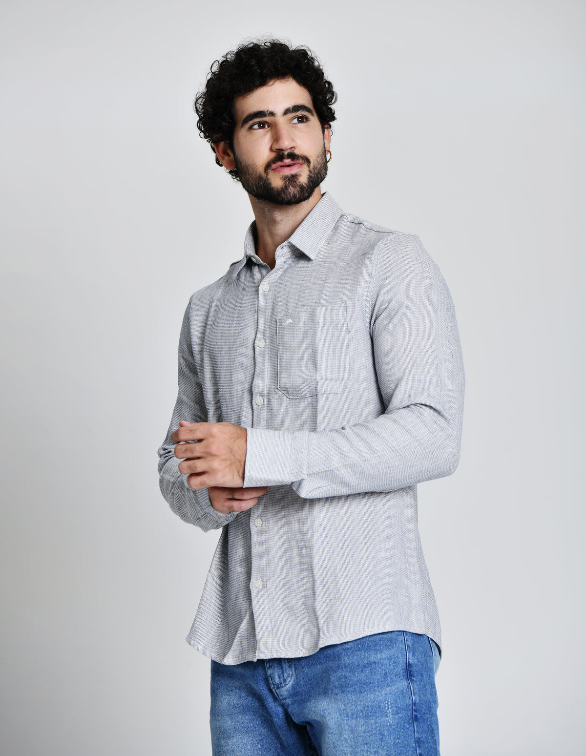 Camisa Social Tradicional 100% Algodão
