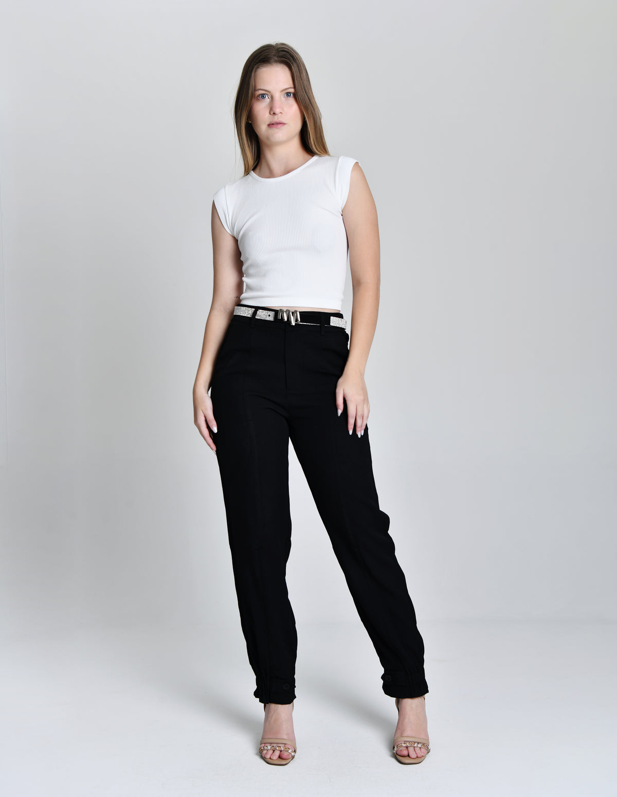 Calça Lycra com Cinto