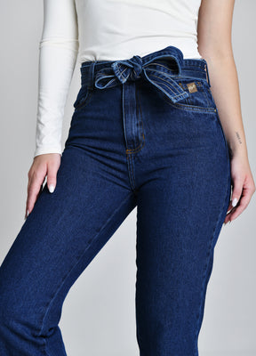 Calça Reta Dark Blue