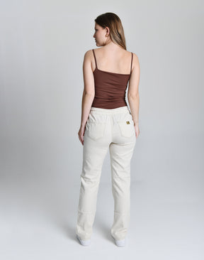 Calça Reta de Linho