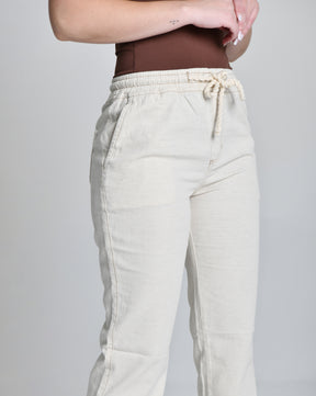 Calça Reta de Linho
