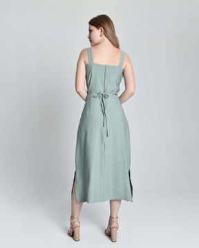 Vestido Alfaiataria Cinto Flor  Cod 6000952
